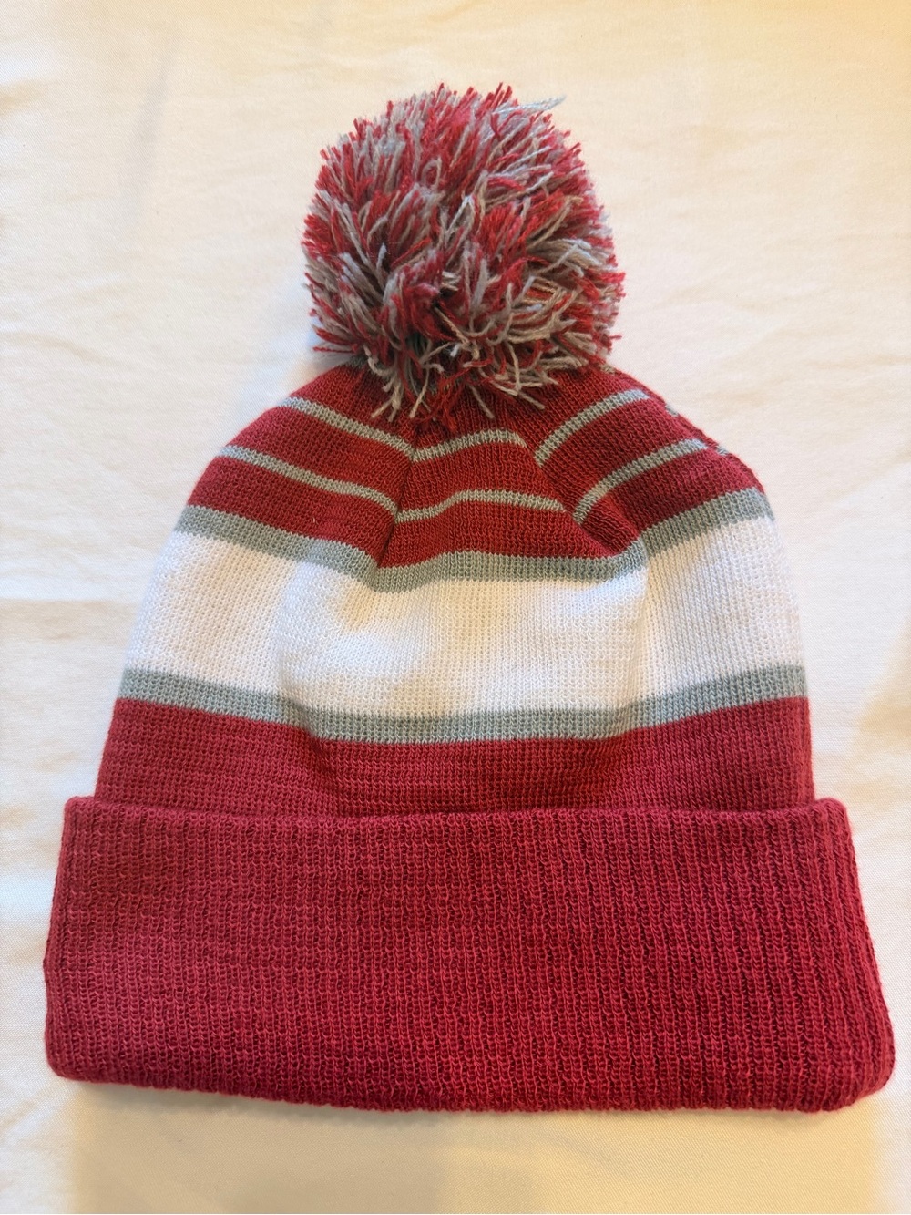 NWT New Era Alabama Crimson Tide Pom Knit Beanie Hat - Picture 2 of 6